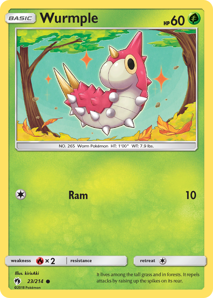 Wurmple (23/214) [Sun & Moon: Lost Thunder] | Good Games Cannington