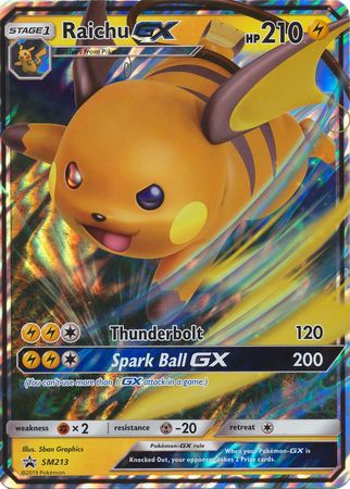Raichu GX (SM213) (Jumbo Card) [Sun & Moon: Black Star Promos] | Good Games Cannington
