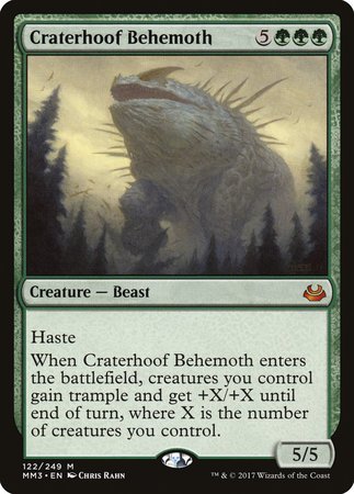 Craterhoof Behemoth [Modern Masters 2017] | Good Games Cannington