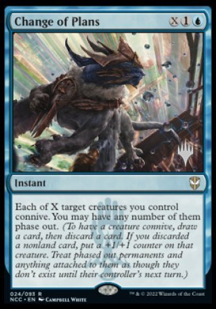 Change of Plans (Promo Pack) [Streets of New Capenna Commander Promos] | Good Games Cannington