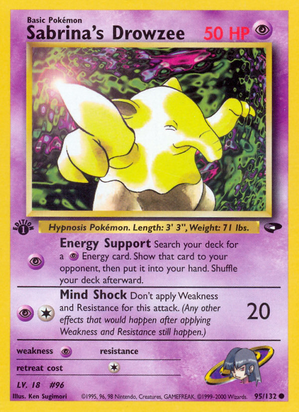 Sabrina's Drowzee (95/132) [Gym Challenge 1st Edition] | Good Games Cannington
