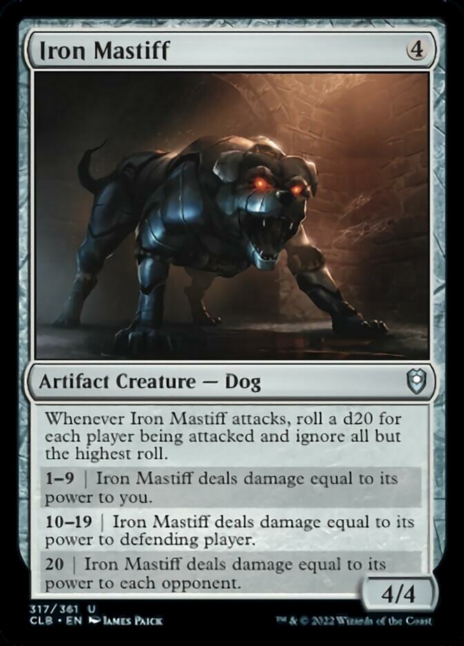 Iron Mastiff [Commander Legends: Battle for Baldur's Gate] | Good Games Cannington