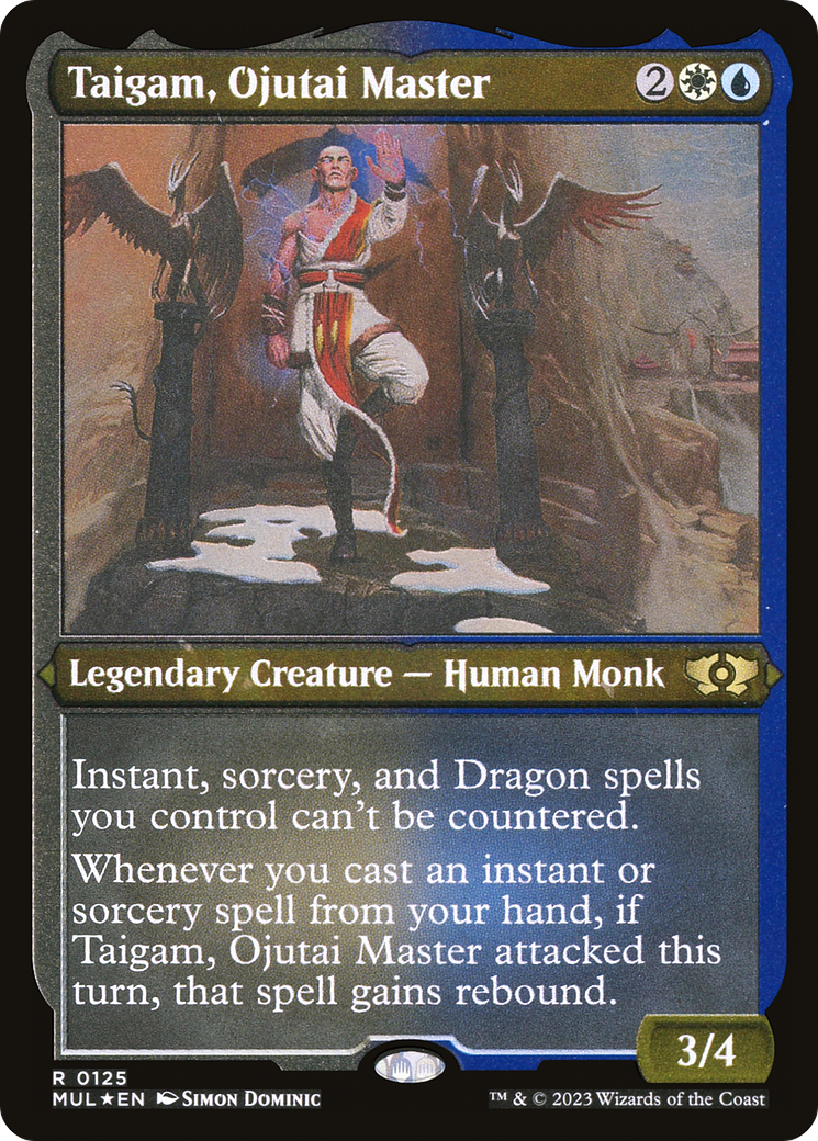 Taigam, Ojutai Master (Foil Etched) [Multiverse Legends] | Good Games Cannington