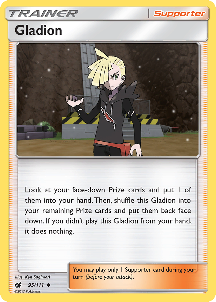 Gladion (95/111) [Sun & Moon: Crimson Invasion] | Good Games Cannington