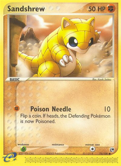 Sandshrew (75/100) [EX: Sandstorm] | Good Games Cannington