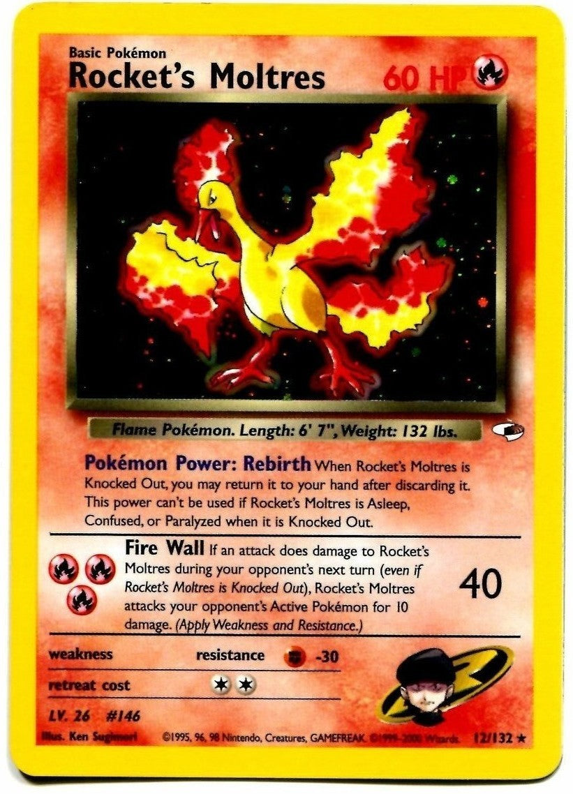 Rocket's Moltres (12/132) [Gym Heroes Unlimited] | Good Games Cannington