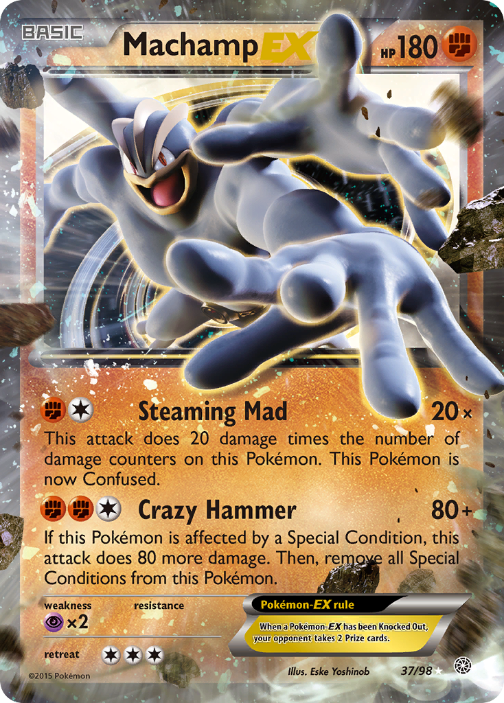 Machamp EX (37/98) [XY: Ancient Origins] | Good Games Cannington