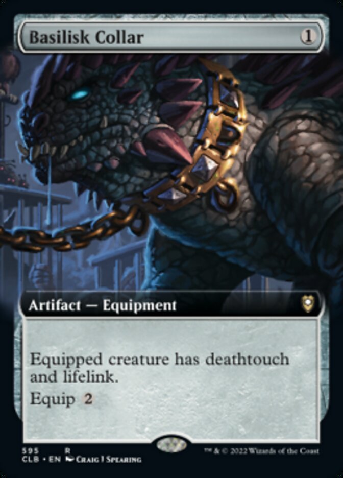 Basilisk Collar (Extended Art) [Commander Legends: Battle for Baldur's Gate] | Good Games Cannington