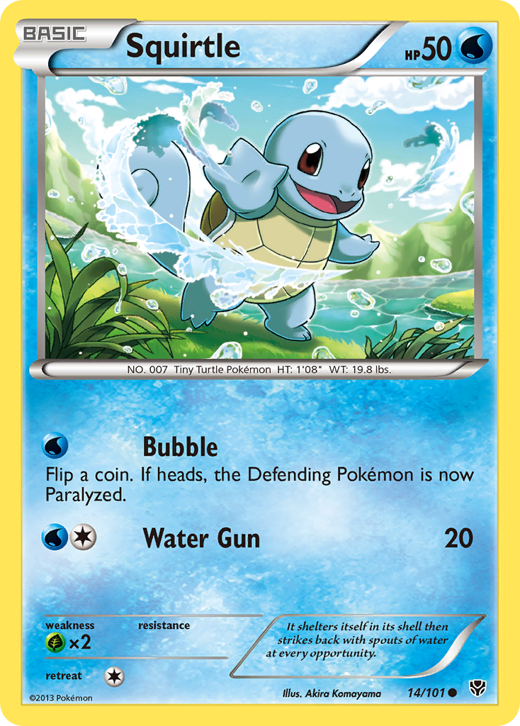 Squirtle (14/101) [Black & White: Plasma Blast] | Good Games Cannington