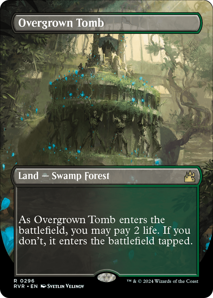 Overgrown Tomb (Borderless) [Ravnica Remastered] | Good Games Cannington