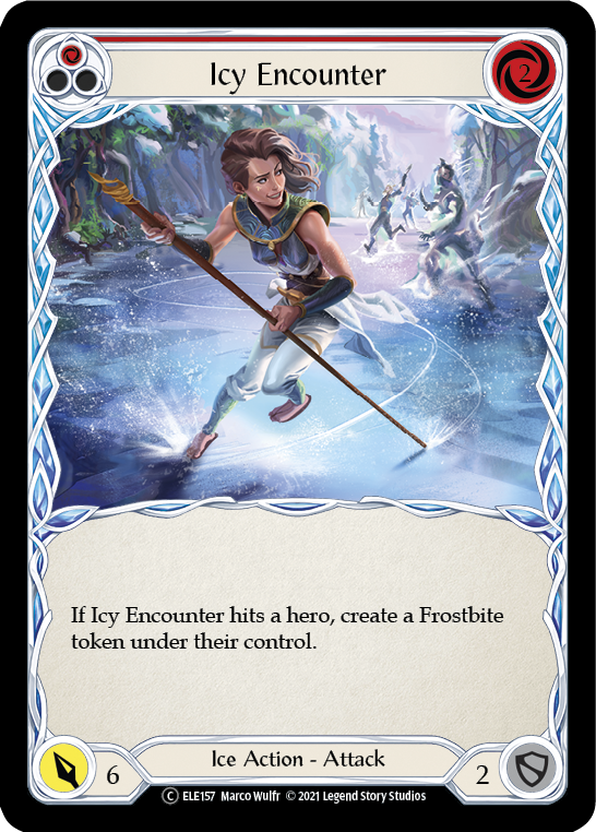 Icy Encounter (Red) [U-ELE157] Unlimited Normal | Good Games Cannington