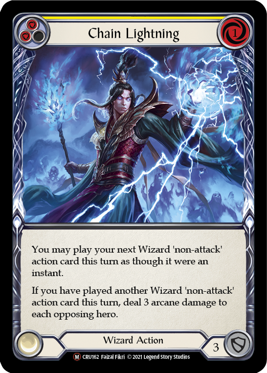 Chain Lightning [U-CRU162-RF] Unlimited Rainbow Foil | Good Games Cannington