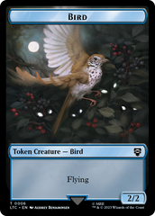 Elf Warrior // Bird Double Sided Token [The Lord of the Rings: Tales of Middle-Earth Commander Tokens] | Good Games Cannington