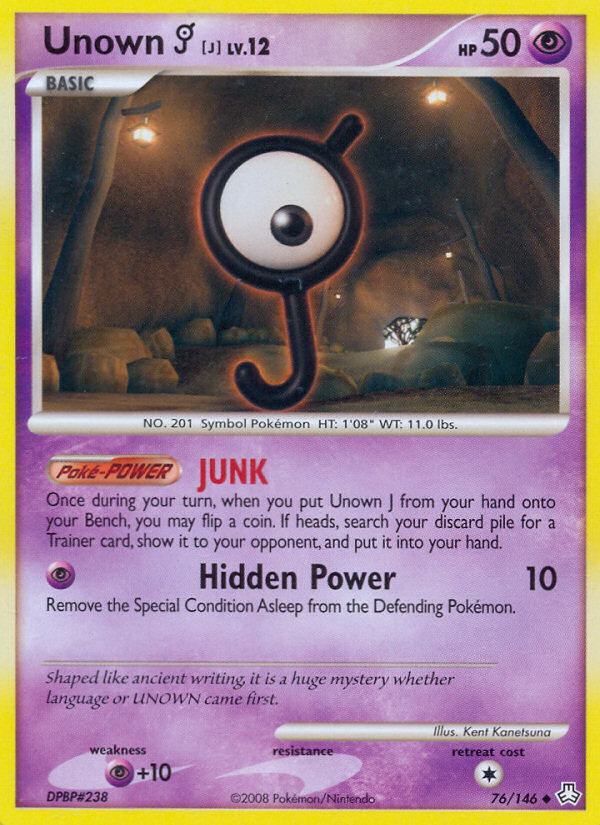 Unown J (76/146) [Diamond & Pearl: Legends Awakened] | Good Games Cannington
