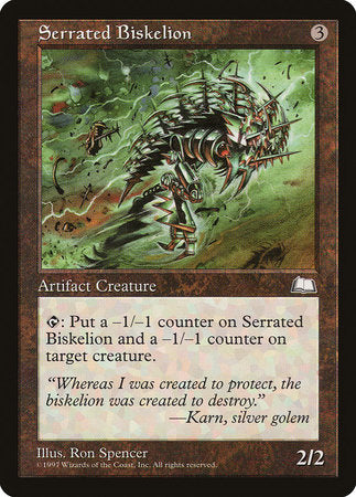 Serrated Biskelion [Weatherlight] | Good Games Cannington