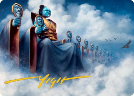Myojin of Cryptic Dreams Art Card (Gold-Stamped Signature) [Kamigawa: Neon Dynasty Art Series] | Good Games Cannington