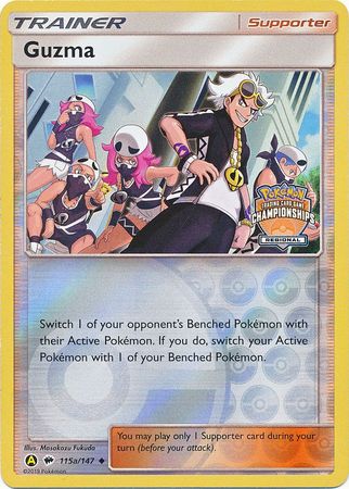 Guzma (115a/147) (Regional Championship Promo) [Sun & Moon: Burning Shadows] | Good Games Cannington