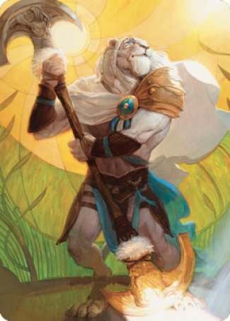 Ajani, Sleeper Agent Art Card [Dominaria United Art Series] | Good Games Cannington