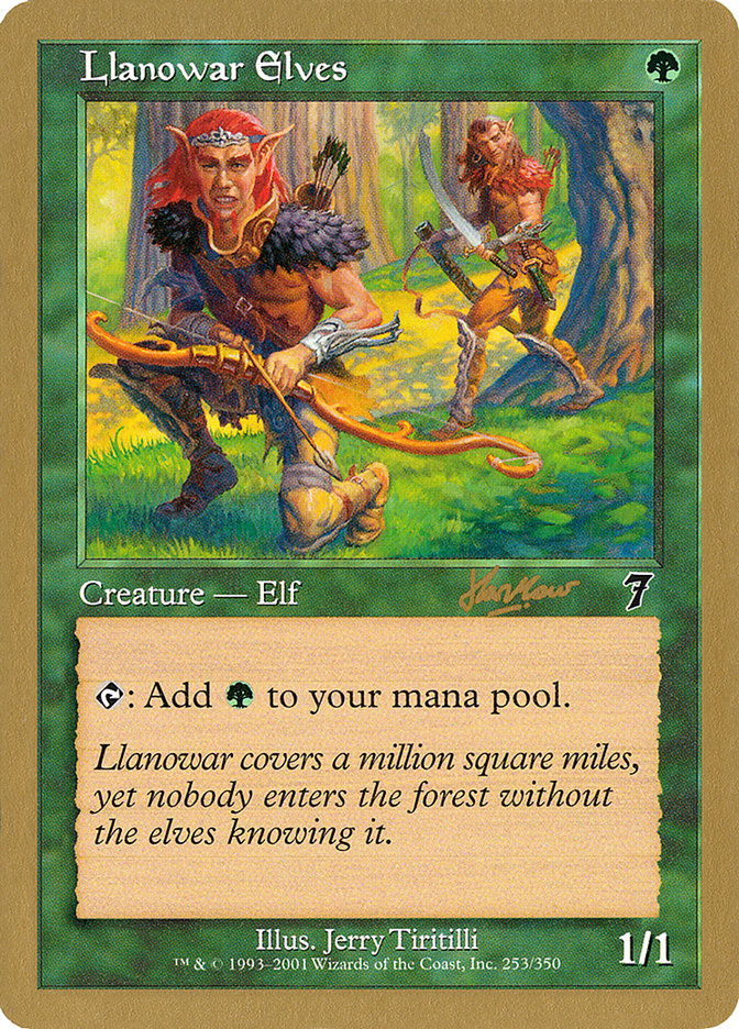 Llanowar Elves (Sim Han How) [World Championship Decks 2002] | Good Games Cannington