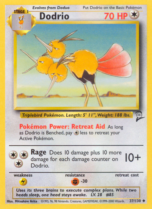 Dodrio (37/130) [Base Set 2] | Good Games Cannington