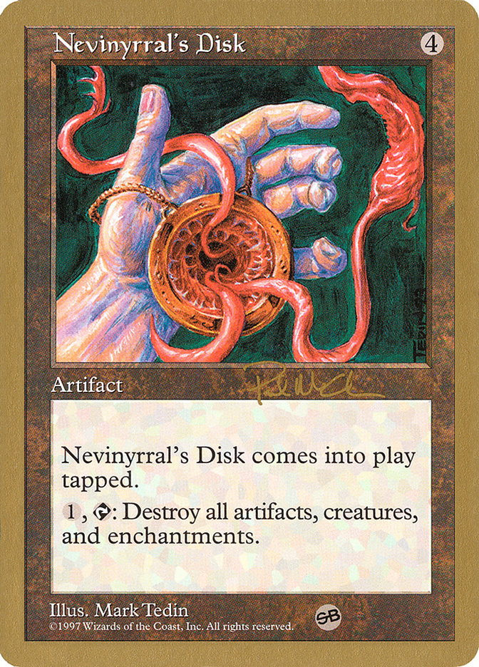 Nevinyrral's Disk (Paul McCabe) (SB) [World Championship Decks 1997] | Good Games Cannington
