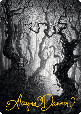 Forest 2 Art Card (Gold-Stamped Signature) [Innistrad: Midnight Hunt Art Series] | Good Games Cannington