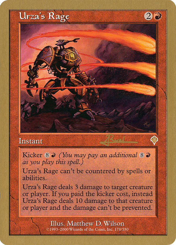 Urza's Rage (Antoine Ruel) [World Championship Decks 2001] | Good Games Cannington