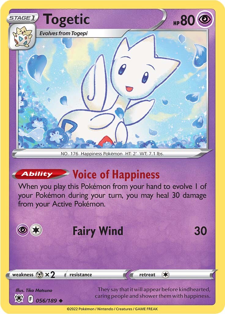 Togetic (056/189) [Sword & Shield: Astral Radiance] | Good Games Cannington