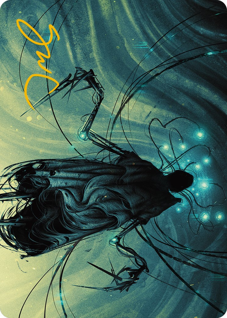 Ichor Synthesizer Art Card (Gold-Stamped Signature) [Phyrexia: All Will Be One Art Series] | Good Games Cannington