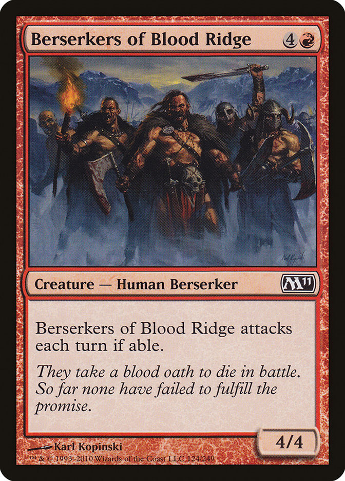 Berserkers of Blood Ridge [Magic 2011] | Good Games Cannington