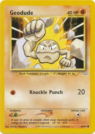 Geodude (44/64) [Neo Revelation Unlimited] | Good Games Cannington