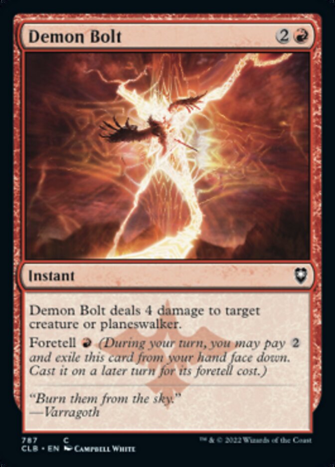 Demon Bolt [Commander Legends: Battle for Baldur's Gate] | Good Games Cannington
