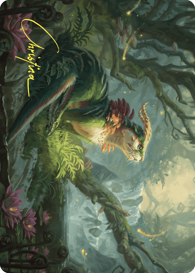 Elusive Otter Art Card (Gold-Stamped Signature) [Wilds of Eldraine Art Series] | Good Games Cannington