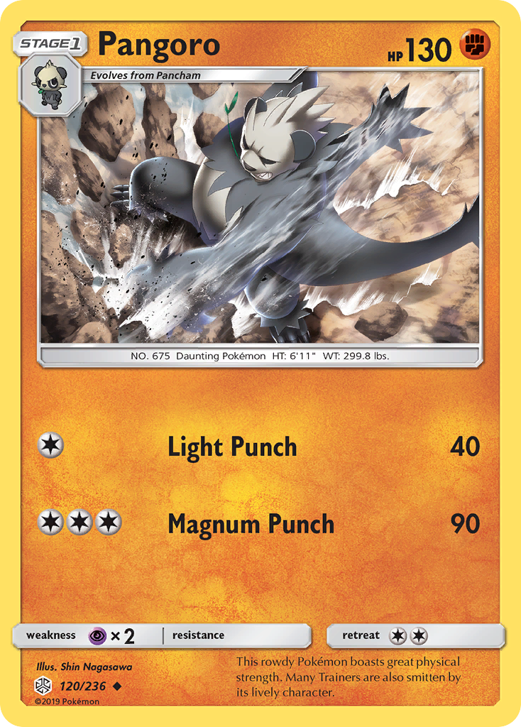 Pangoro (120/236) [Sun & Moon: Cosmic Eclipse] | Good Games Cannington