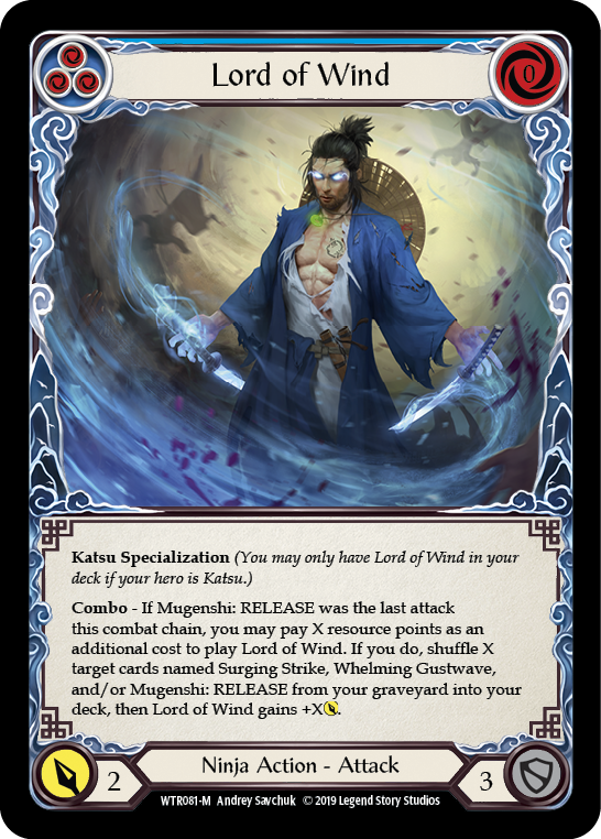 Lord of Wind [WTR081-M] Alpha Print Rainbow Foil | Good Games Cannington