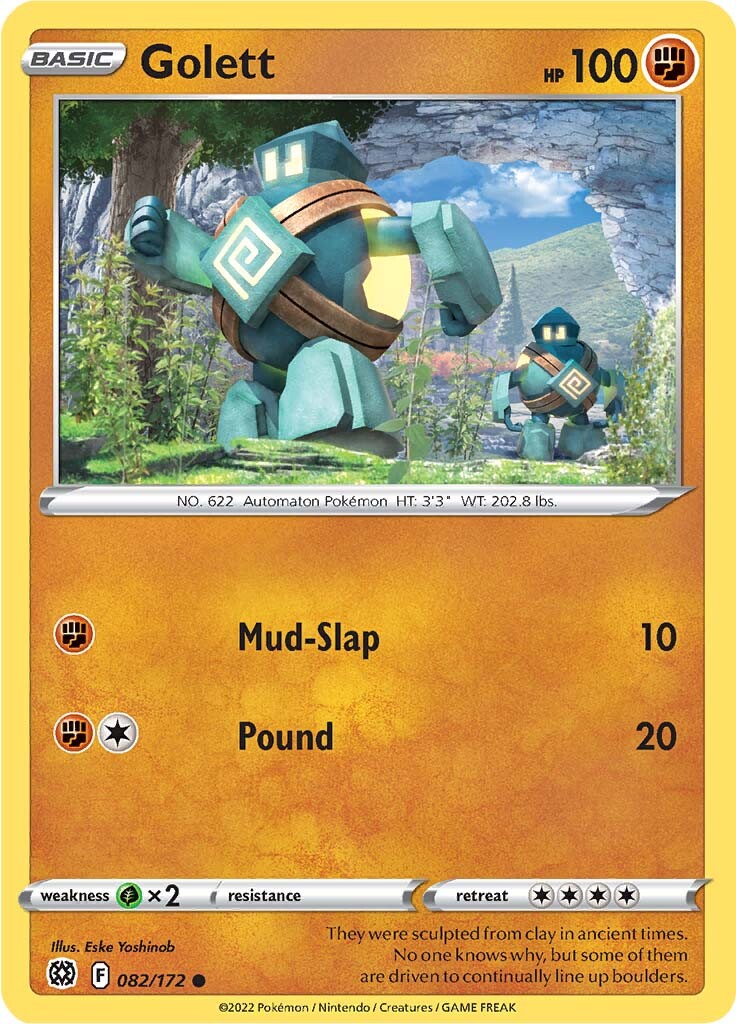 Golett (082/172) [Sword & Shield: Brilliant Stars] | Good Games Cannington