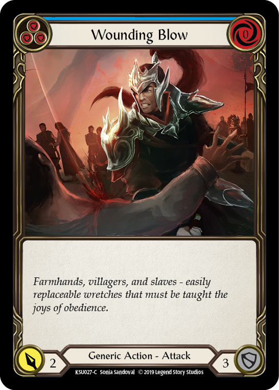 Wounding Blow (Blue) [KSU027-C] 1st Edition Normal | Good Games Cannington