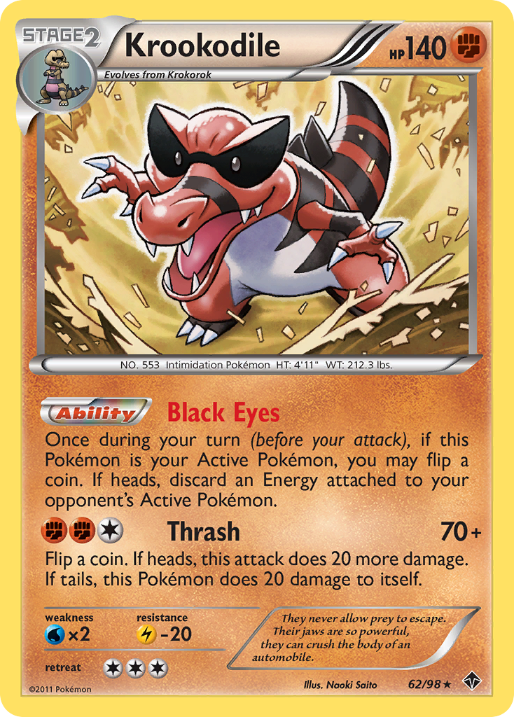 Krookodile (62/98) [Black & White: Emerging Powers] | Good Games Cannington