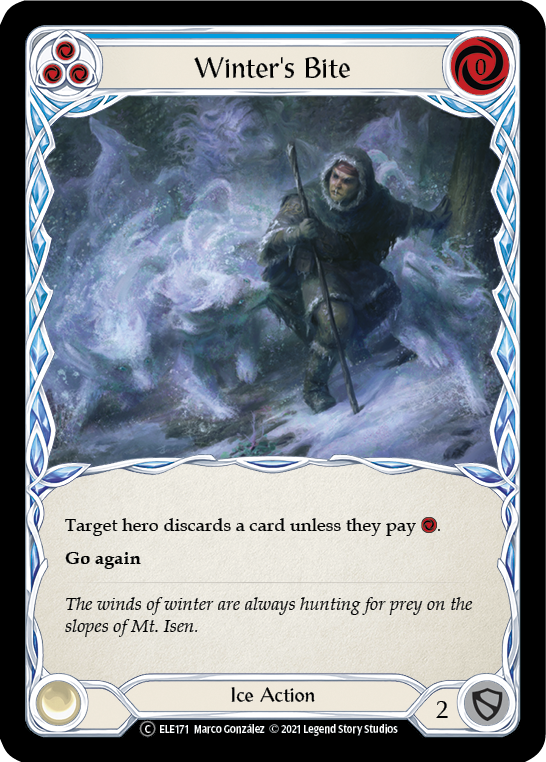 Winter's Bite (Blue) [U-ELE171] Unlimited Normal | Good Games Cannington