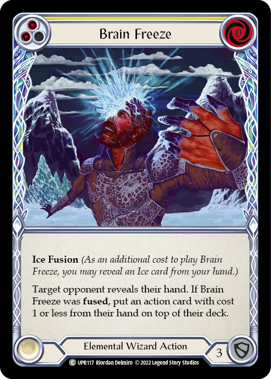 Brain Freeze (Yellow) [UPR117] (Uprising)  Rainbow Foil | Good Games Cannington