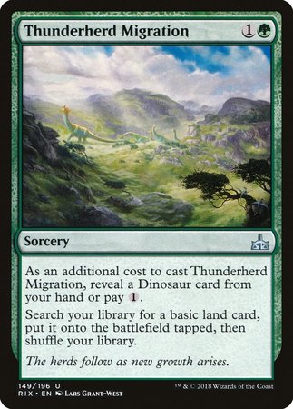 Thunderherd Migration [Rivals of Ixalan] | Good Games Cannington