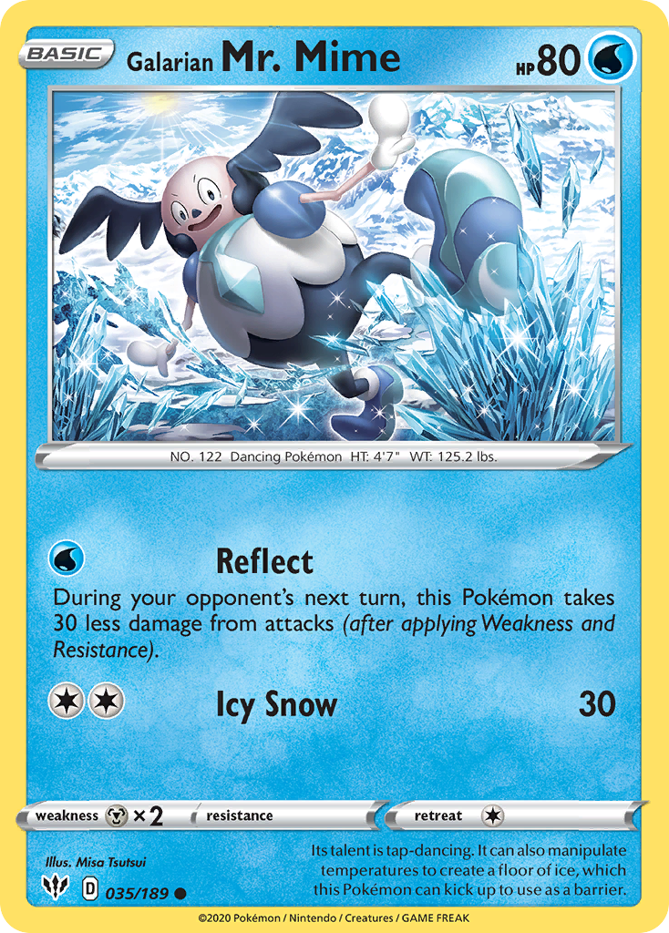 Galarian Mr. Mime (035/189) [Sword & Shield: Darkness Ablaze] | Good Games Cannington