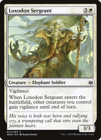 Loxodon Sergeant [War of the Spark] | Good Games Cannington