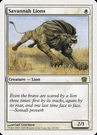Savannah Lions [Eighth Edition] | Good Games Cannington
