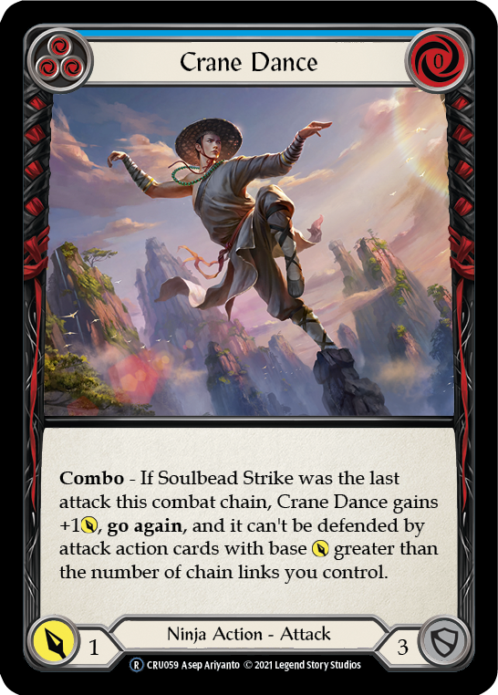 Crane Dance (Blue) [U-CRU059-RF] Unlimited Rainbow Foil | Good Games Cannington