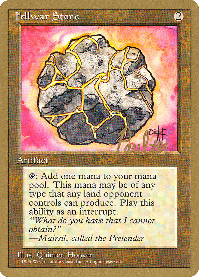 Fellwar Stone (Preston Poulter) [Pro Tour Collector Set] | Good Games Cannington