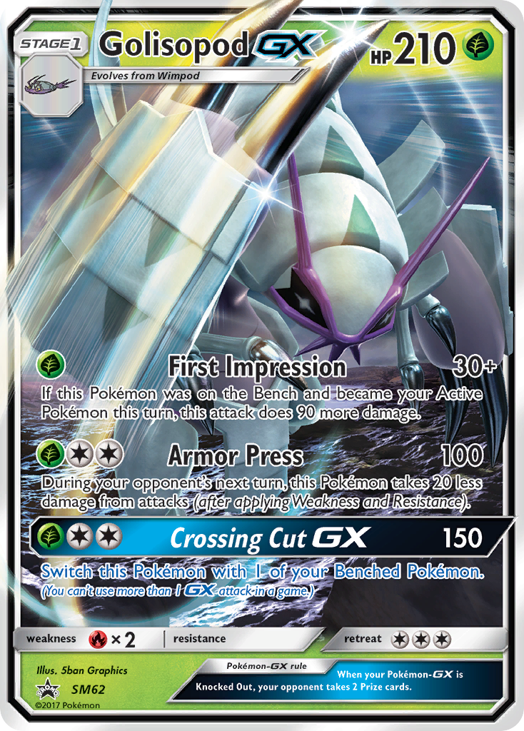 Golisopod GX (SM62) [Sun & Moon: Black Star Promos] | Good Games Cannington
