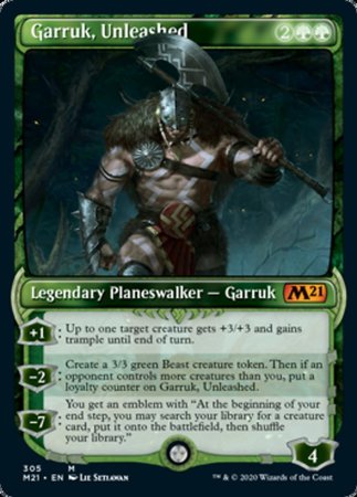 Garruk, Unleashed (Showcase) [Core Set 2021] | Good Games Cannington