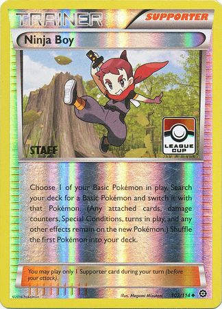 Ninja Boy (103/114) (League Promo Staff) [XY: Steam Siege] | Good Games Cannington