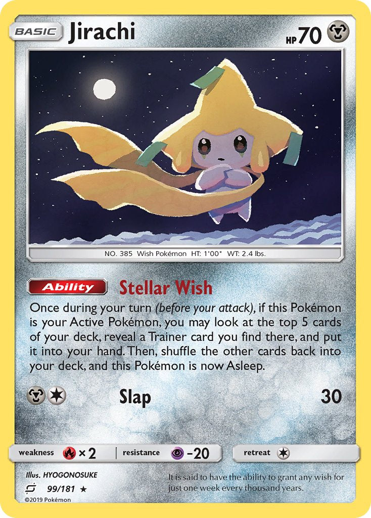Jirachi (99/181) (Theme Deck Exclusive) [Sun & Moon: Team Up] | Good Games Cannington
